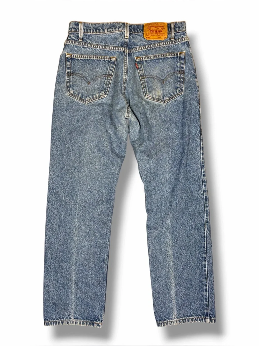 Vintage 90s Levi’s 505 Jeans Straight Leg Denim Light Wash Grunge W31 L30